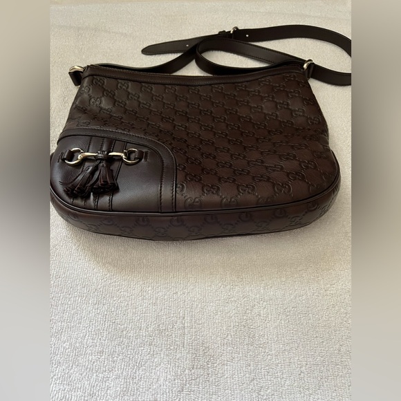 Authentic Preloved Guccissima Dark Brown Messenger bag - Picture 3 of 16